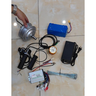 Trọn bộ chế xe đạp điện cho xe thể thao bánh trước nắp được phanh đĩa dùng pin sam sung 15Ah