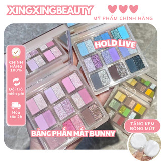 Bảng phấn mắt 18 ô màu hold live hl692 thỏ hoa sweet garden bunny