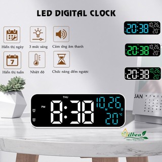 Đồng Hồ LED Digital Để Bàn Báo Thức Hiển Thị Thời Gian Nhiệt Độ Chức Năng Đếm Ngược