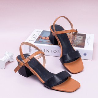 Giày Sandal Cao Gót Nữ 3cm Mix Màu Pixie X476