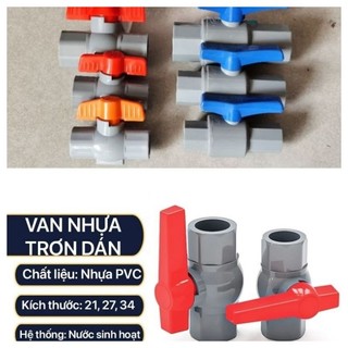 Van khóa nước pvc 21,27,34,42