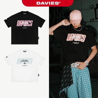 Áo thun local brand DAVIES nam nữ form rộng tay lỡ màu đen, trắng in logo Tee Iceberg I D33-T5