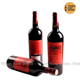   Chính Hãng  - Rượu Vang Đỏ Pháp Chales Gary Wine Merlot - 750ml  13,5%  
