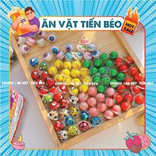 50 viên Kẹo Dẻo Con Mắt Mini Có Nhân, Kẹo Dẻo Có Nhân Hình Con Mắt / Dưa Hấu / Con Vịt / Quả Bóng