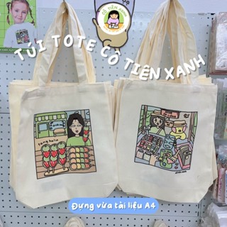  TÚI TOTE CÔ TIÊN XANH MỚI 