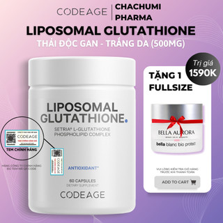 [Tách lẻ] Codeage Collagen - Codeage Glutathion - Codeage NMN - Marine Trẻ Hoá và Trắng Da