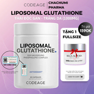 [Tách lẻ] Codeage Collagen - Codeage Glutathion - Codeage NMN - Marine Trẻ Hoá và Trắng Da
