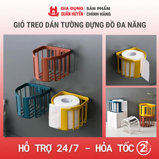 Giỏ treo dán tường đựng đồ đa năng cường lực