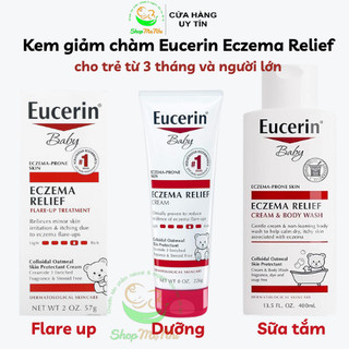 Kem giảm chàm Eucerin Eczema Relief cho bé từ 3 tháng và người lớn.