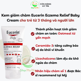  Kem dưỡng giảm chàm cho bé Eucerin Baby Eczema Relief 141g. 