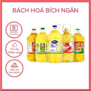  Dầu ăn thực vậc tinh luyện cao cấp can 5 lít 