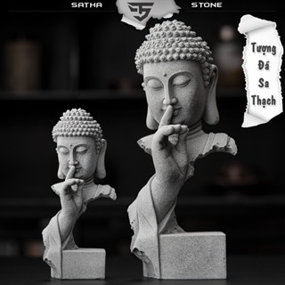 Tượng phật thích ca bán thân 01 chất liệu đá sa thạch cao cấp - Tượng Deco, trang trí, trưng bày