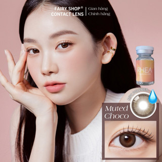 Kính Áp Tròng Cao Cấp Muted Choco 14.2 mm - FAIRY SHOP CONTACT LENS chất liệu MPC polymer cận 0 đến 8 độ Lens Thở OLOLA
