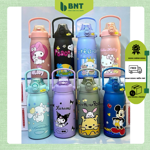 Bình giữ nhiệt inox 304 1200ml có quai xách,ống hút (tặng kèm túi đựng ly). Bình nước giữ nhiệt 1200