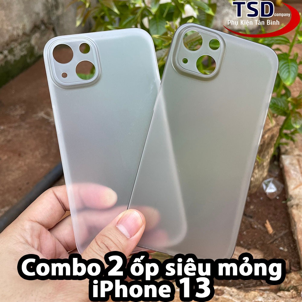 Combo 2 Ốp Lưng Trong Nhám Unibody iPhone 13 Siêu Mỏng