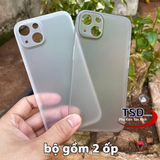 Combo 2 Ốp Lưng Trong Nhám Unibody iPhone 13 Siêu Mỏng