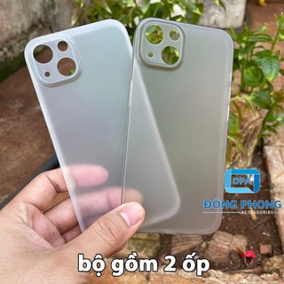 Combo 2 Ốp Lưng Trong Nhám Unibody iPhone 13 Siêu Mỏng
