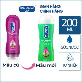 [Chính Hãng] Gel bôi trơn Durex Play Massage 2 in 1 dung tích 200ml