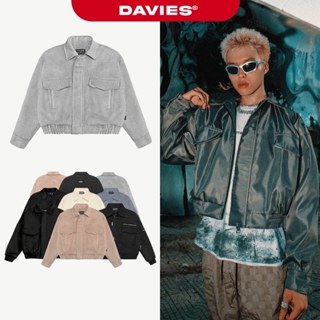 Áo khoác bomber croptop chống nước DAVIES local brand nam, nữ chất liệu da, dù, nỉ dạ basic Jacket Classy