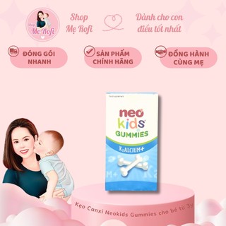 Canxi Neokids Gummies bổ sung canxi dạng kẹo dẻo 60 viên cho bé từ 3y - Mẹ Rofi