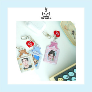 [CÓ SẴN] DAISO - CARE BEARS MINI PHOTO KEYRING - MÓC KHÓA ĐỰNG ẢNH