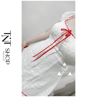 VÁY NỮ BIGSIZE COQUETTE RUY BĂNG ĐỎ [TNT SHOP BIGSIZE 60KG 90KG]