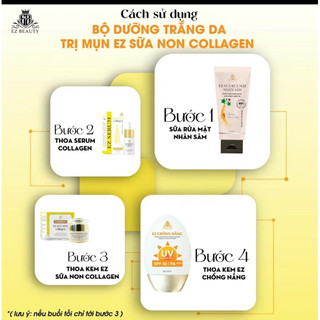 Trọn bộ kem dưỡng trắng, nâng cơ, phục hồi da, ngừa thâm mụn