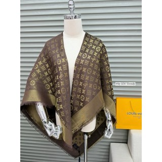 Khăn Lụa Gấm Cao Cấp,Khăn Choàng Lụa LV Ánh Nhũ Sang Trọng