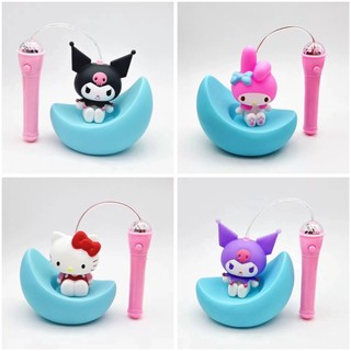 Đèn trung thu kuromi melody kitty ngồi mặt trăng có nhạc có đèn cho bé đi chơi trung thu