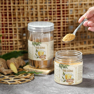 Bột trà gừng Nghệ An - bột trà gừng nguyên chất nhà làm - ảnh shop tự chụp