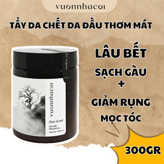 Tẩy tế bào chết da đầu tóc sạch gàu lâu bết VƯỜN NHÀ CỘI tóc bồng bềnh