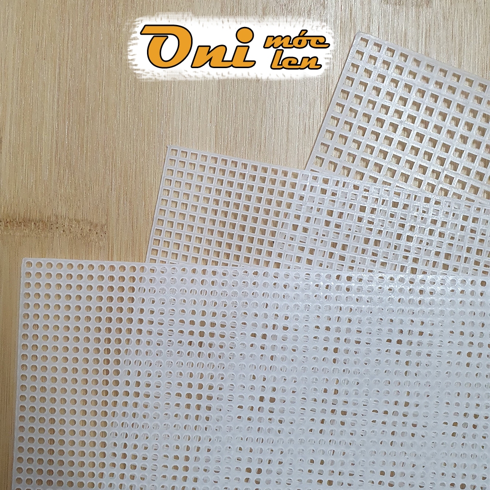 Tấm Canvas Nhựa Lỗ Tròn, Vuông Dùng Làm Túi Xách, Canvas Tròn