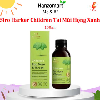 Harker xanh lá Siro Tai Mũi Họng Herbals Ear, Nose & Throat New Zealand 150ml - hanzo2009