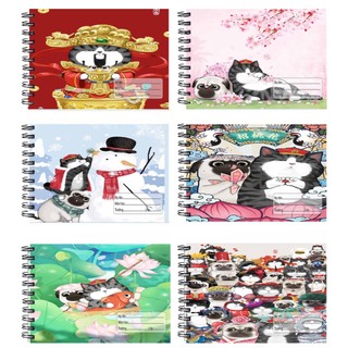 Vở vẽ hoàng thượng mèo lò xo A5 VV5I8 20 tờ hoạt hình cute dễ thương