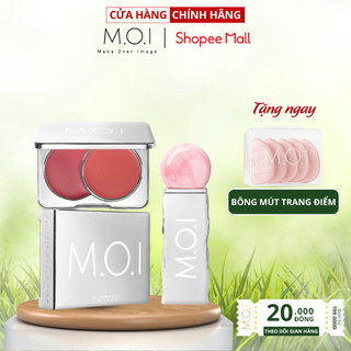 Bộ đôi M.O.I Son Tint Lì Nhẹ Môi LOLLIPOPS - Matte Lasting Lip Tint và Má hồng kem 2 màu Dual Cream Blusher