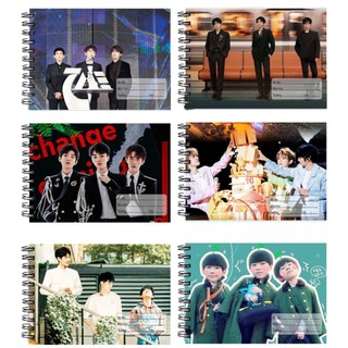 Vở vẽ tfboys lò xo A5 VV5I45 20 tờ thần tượng kpop hoạt hình cute dễ thương