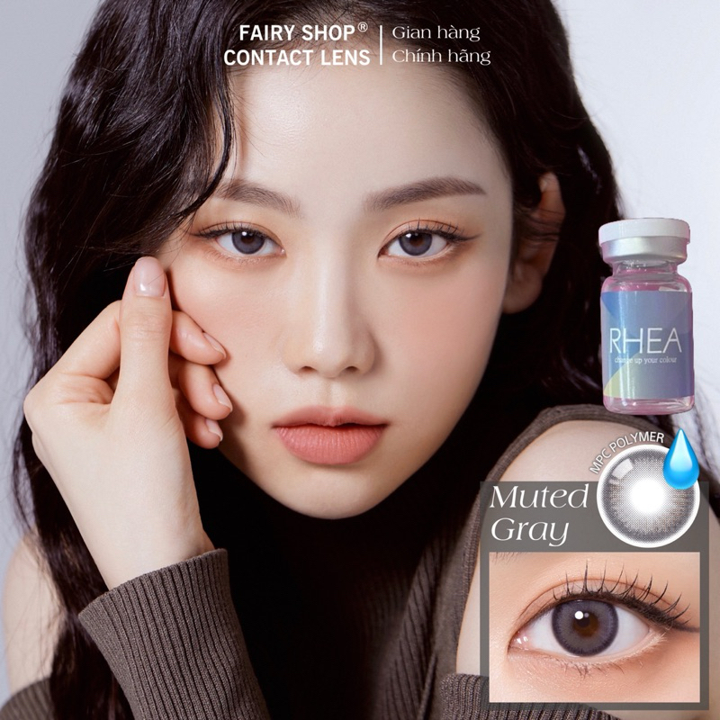  Kính Áp tròng Cao Cấp Muted Gray 14.2 - FAIRY SHOP CONTACT LENS chất liệu Mpc Polymer độ cận 0 đến 8 olola 