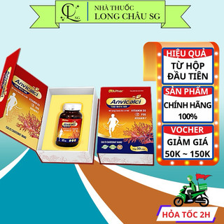 Canxi hữu cơ tảo biển đỏ anvicalci DTA, Canxi nano aquamin f,Bổ sung canxi d3 k2 mk7, 30 viên