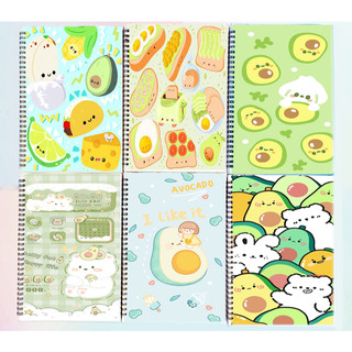 Sổ lò xo quả bơ avocado SLI15 60 trang 17x25cm