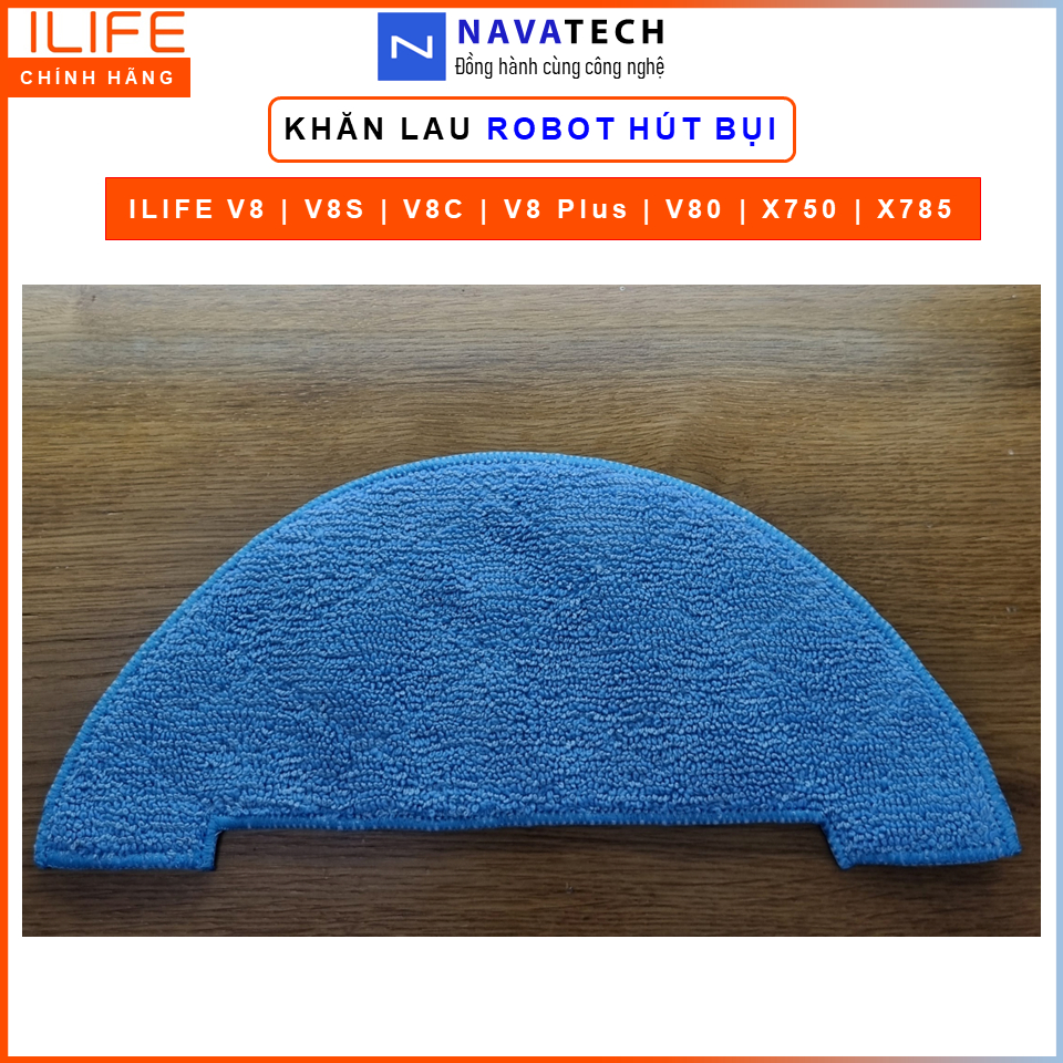 Khăn lau thay thế Robot hút bụi iLife V80, V80 Pro, V8s, V8 Plus, X750