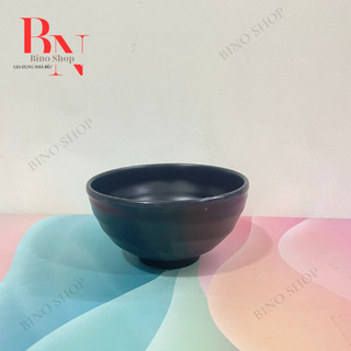 Chén Ăn Cơm Tròn Đen - Nhựa Melamine Màu Đen – Fataco