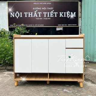 Tủ giày cửa mở gỗ đẹp nttk t999