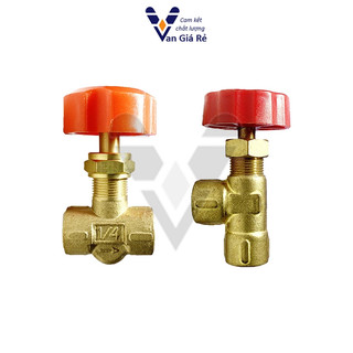 Van kim đồng thau 13mm, van kiểm soát lưu lượng (needle control valve)