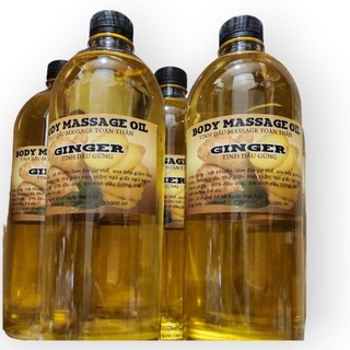Combo 5 lít dầu gừng massage đã thông kinh lạc, thơm đượm gừng, hương cay ấm