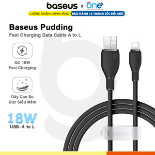 Cáp sạc nhanh Baseus Pudding Series Fast Charger USB to i.P.h.o.n.e 2.4A - BANIECOM