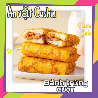 Bánh trứng cuộn chà bông phô mai / bánh mì cuộn ruốc chà bông phô mai