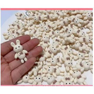 Ch12-1-5 charm thỏ tone kem/ nâu