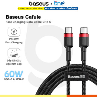 Cáp sạc nhanh 60w baseus chuẩn pd cafule series type-c pd2.0 qc3.0 cable sạc siêu nhanh sam laptop