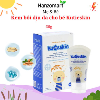 Kutieskin 30gr - dịu mẩn đỏ, dịu vết ngứa, hăm da, muỗi đốt, côn trùng cắn cho bé - hanzomart