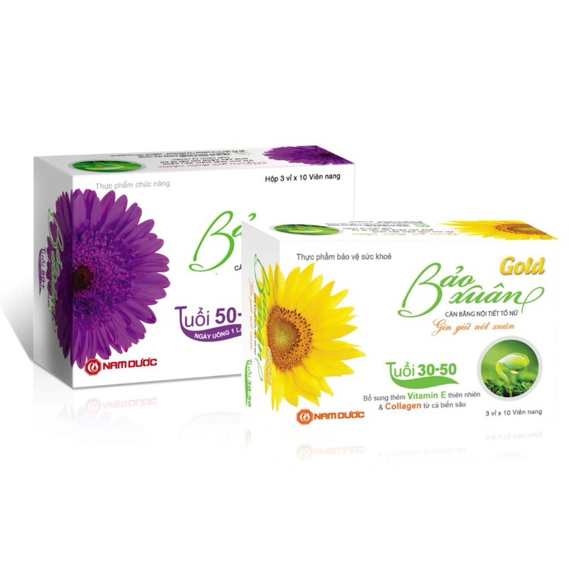  Viên uống Bảo Xuân Gold hỗ trợ cân bằng nội tiết tố nữ  30 viên  